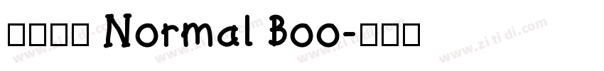 未来熒黑 Normal Boo字体转换